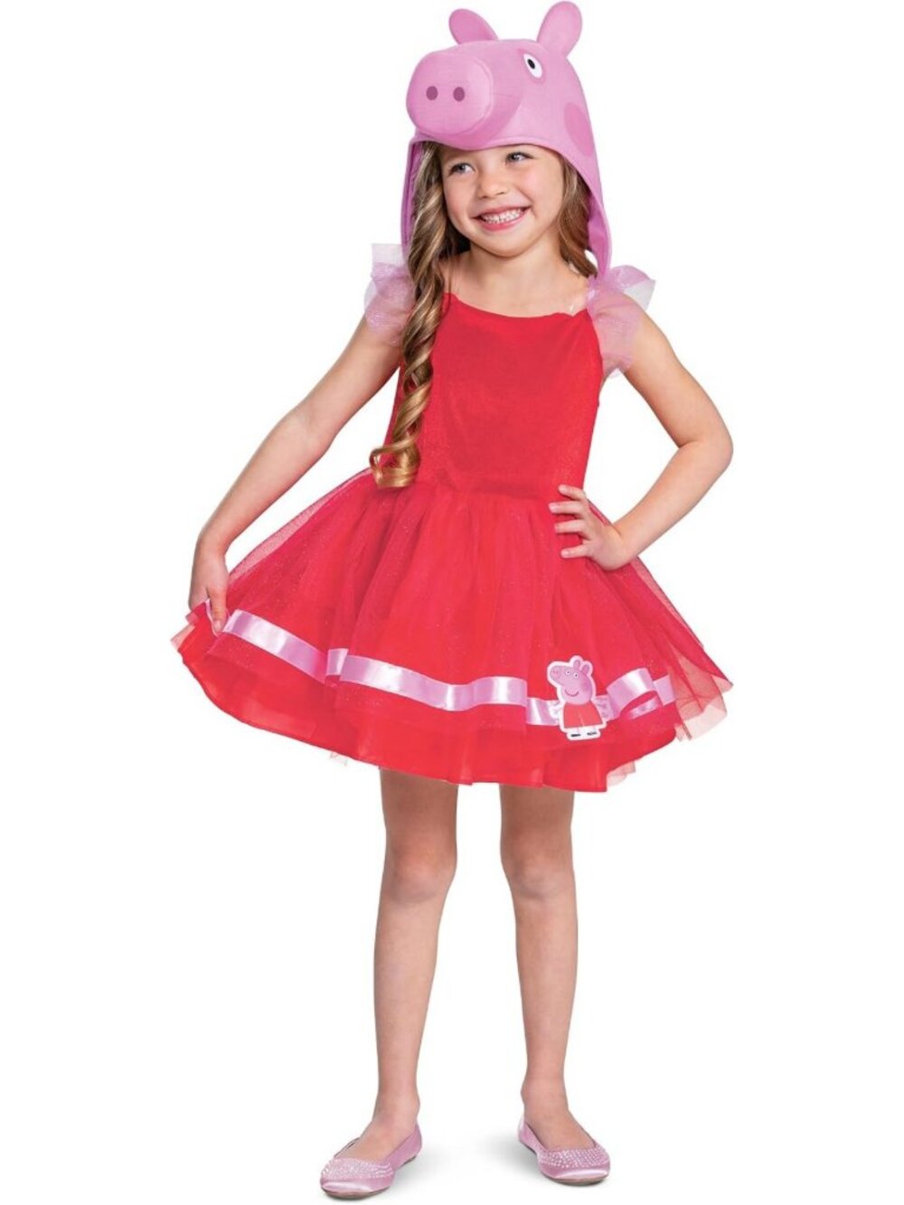 Adorable Kids' Peppa Pig Tutu Costume with Headpiece - Perfect for Dress-Up Fun!